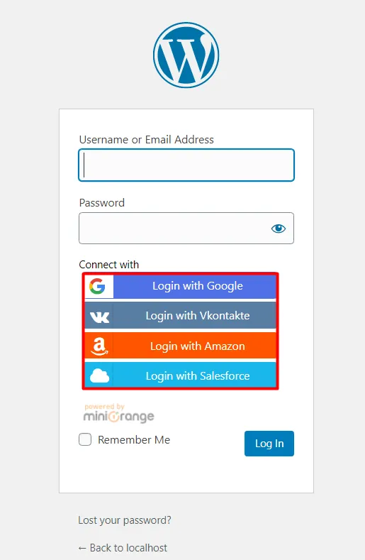 social login register apps on your website