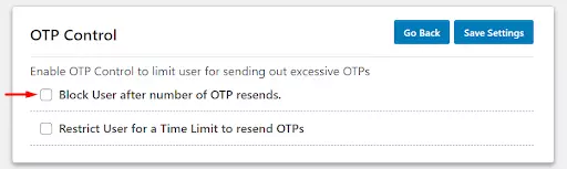 OTP Verification  Limit OTP Request block user after number of OTP resends