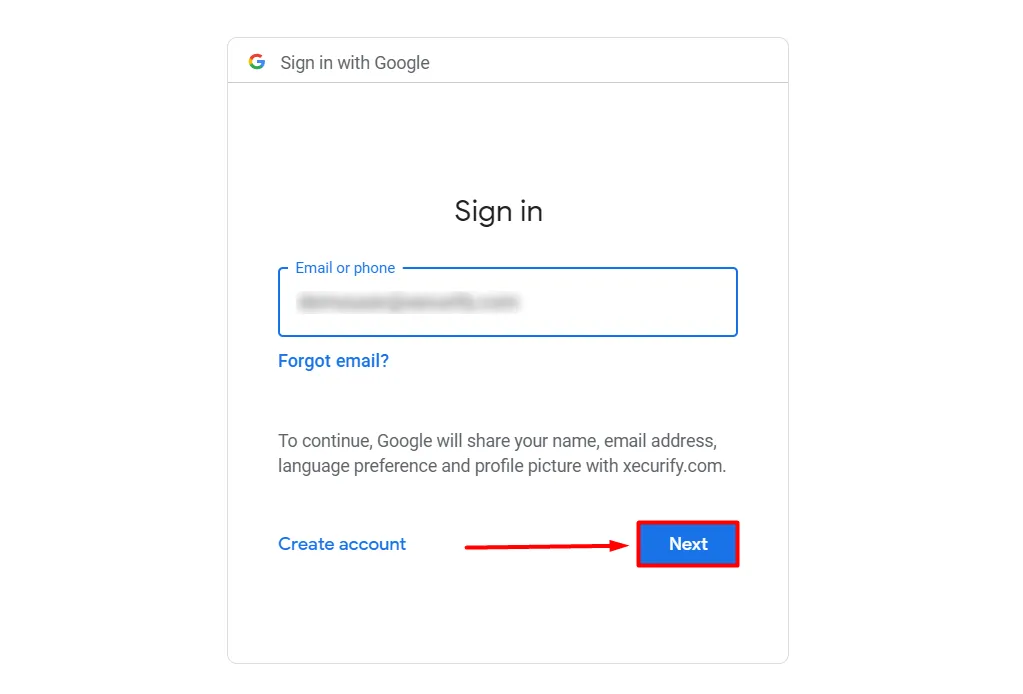 OTP Verification Enter Google ID