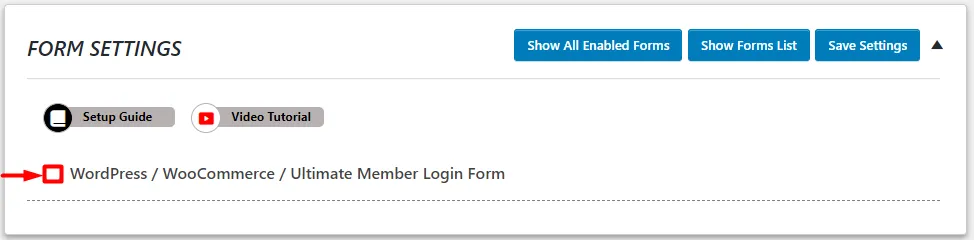 OTP Verification WordPress Ultimate Member WooCommerce Login Form checkbox