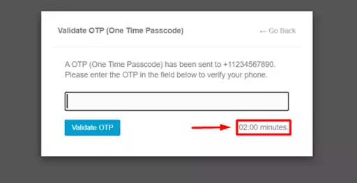OTP Verification Limit OTP Request OTP Resend Timer