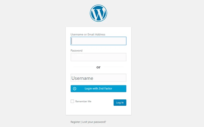 Wordpress passwordless login