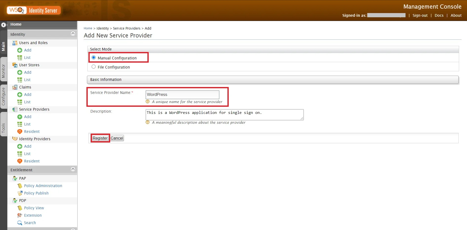 WSO2 SAML SSO for Joomla with WSO2 as IDP and Joomla as SP