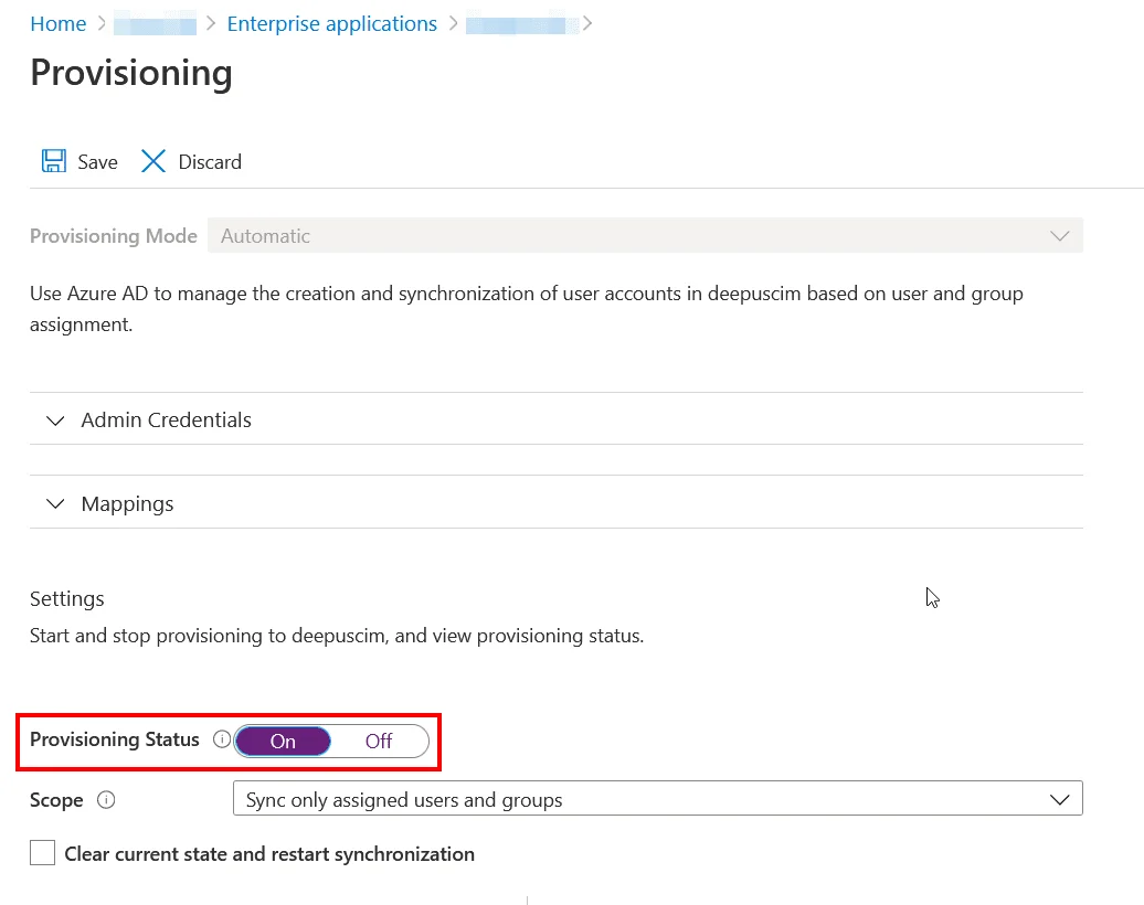 Microsoft Azure AD User Provisioning and Sync - SCIM Azure Application