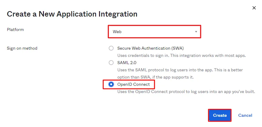 Okta SSO Login with Drupal OAuth 2.0 OIDC Single Sign-on Okta Create New Applications Web