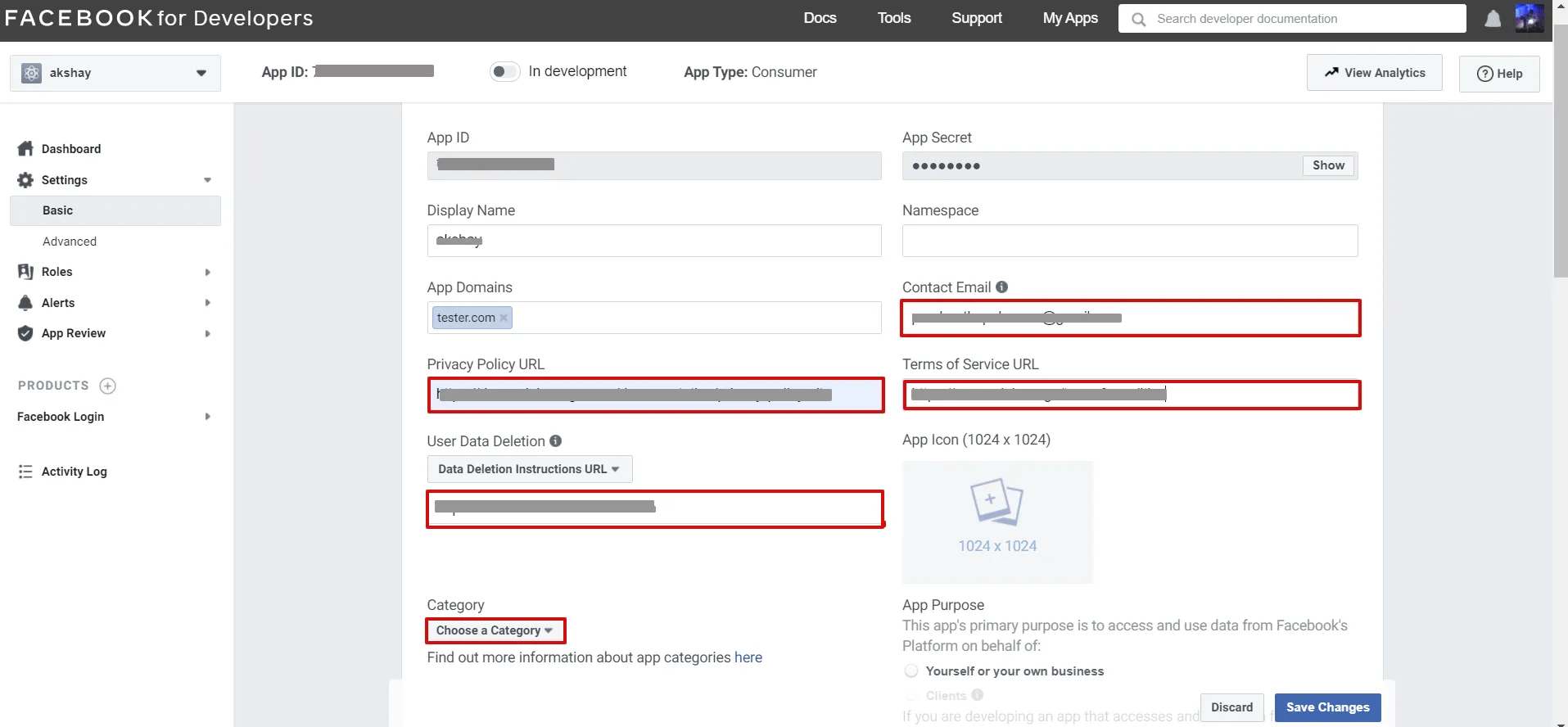 Joomla Facebook OAuth SSO, App ID and App Secret
