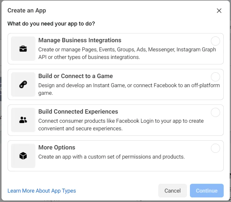 facebook login for PrestaShop app options