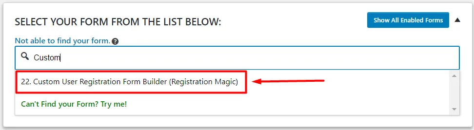 OTP Verification Custom User Registration Form Builder Registration Magic Select Form