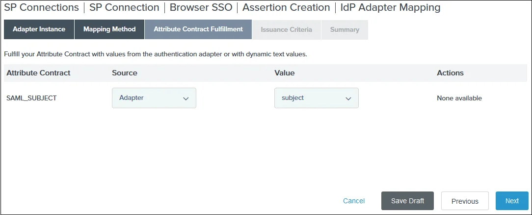 Pingfederate SAML SSO with Magento Integration, Attribute mapping