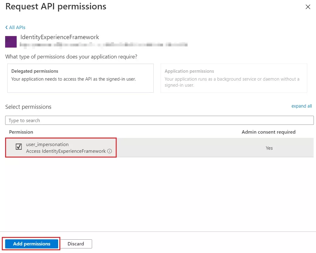 SAML Single Sign-On (SSO) using Azure AD B2C as Identity Provider (IdP),for SAML 2.0 Azure AD B2C, My APIs