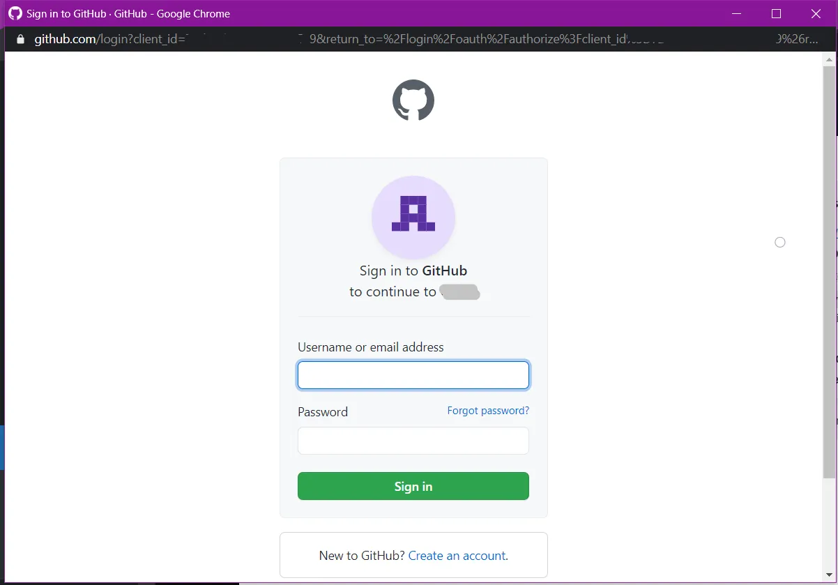 test github login for successfull auth