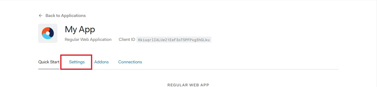 OAuth/OpenID/OIDC Single Sign-On (SSO), Auth0 SSO Login go to setting