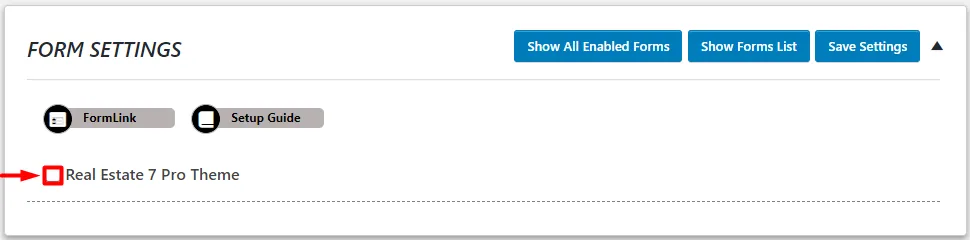OTP Verification Real Estate 7 Pro Theme checkbox