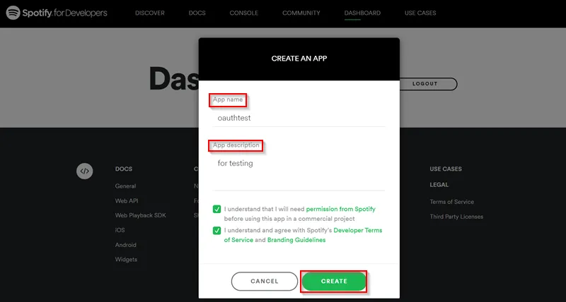 druapl oauth spotify sso applicationdetails