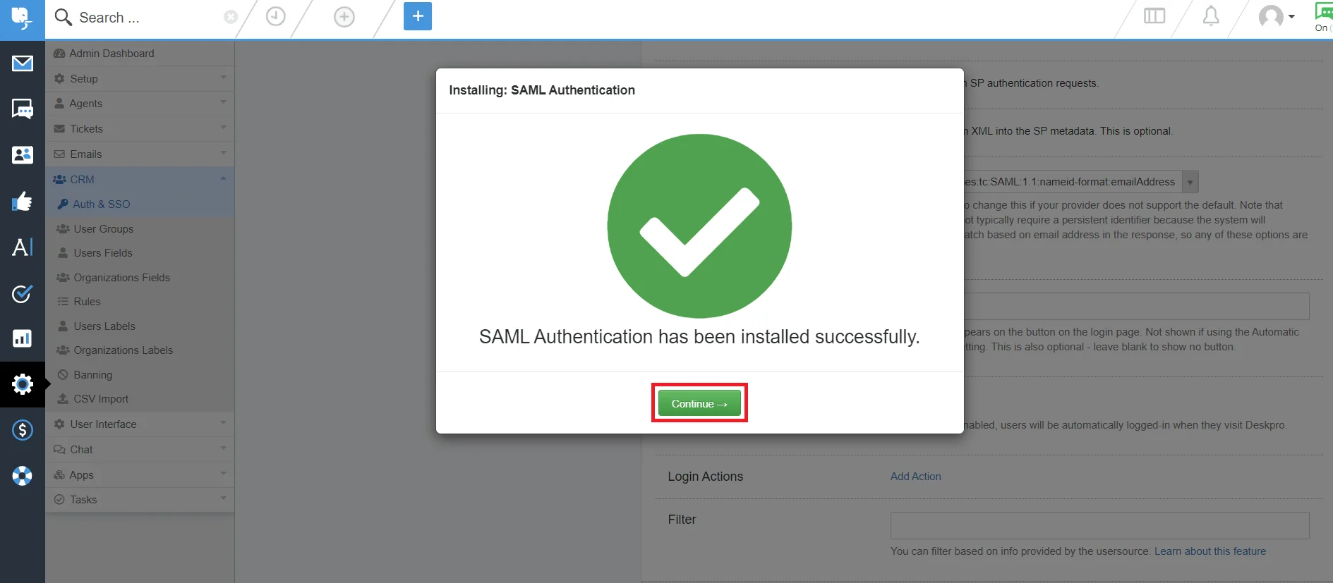 Deskpro SAML SSO integration using Joomla as Identity Provider