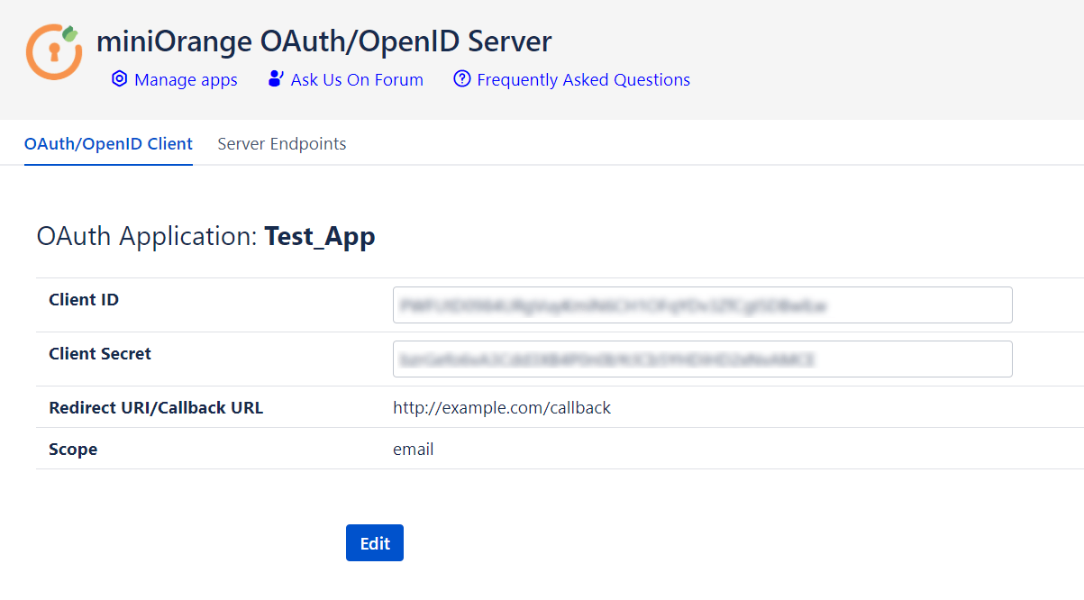 Jira OAuth and OpenID Server - Client App details