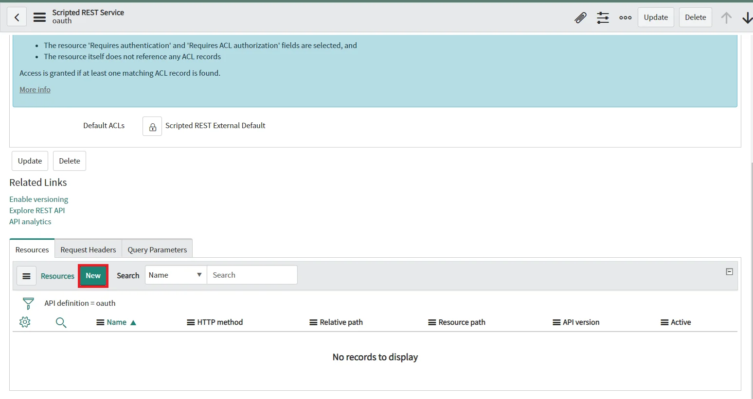 OAuth/OpenID/OIDC Single Sign on servicenow new resource