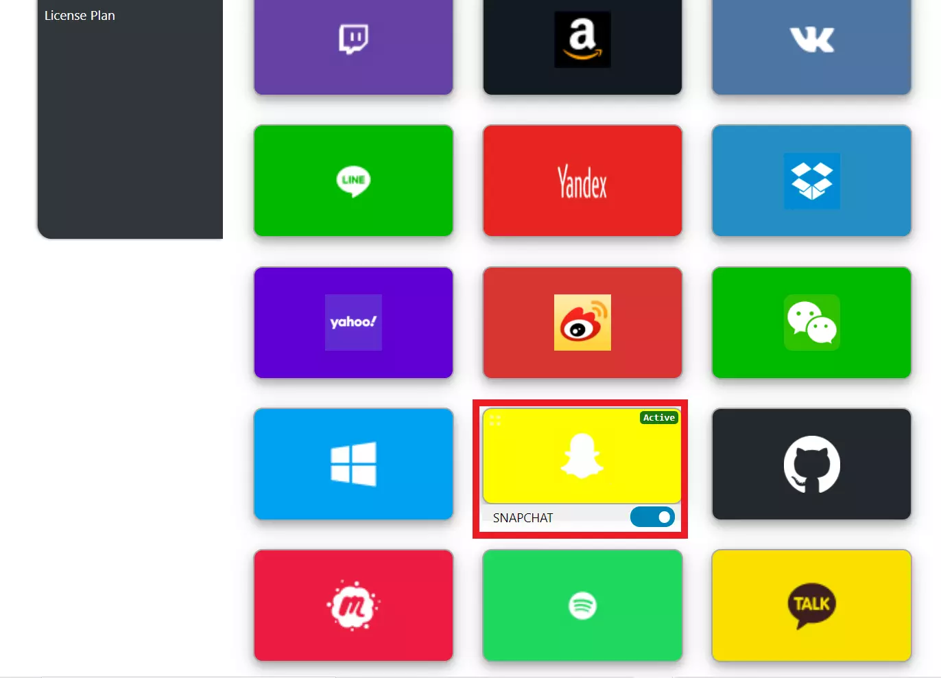 select snapchat application for shopify snapchat SSO