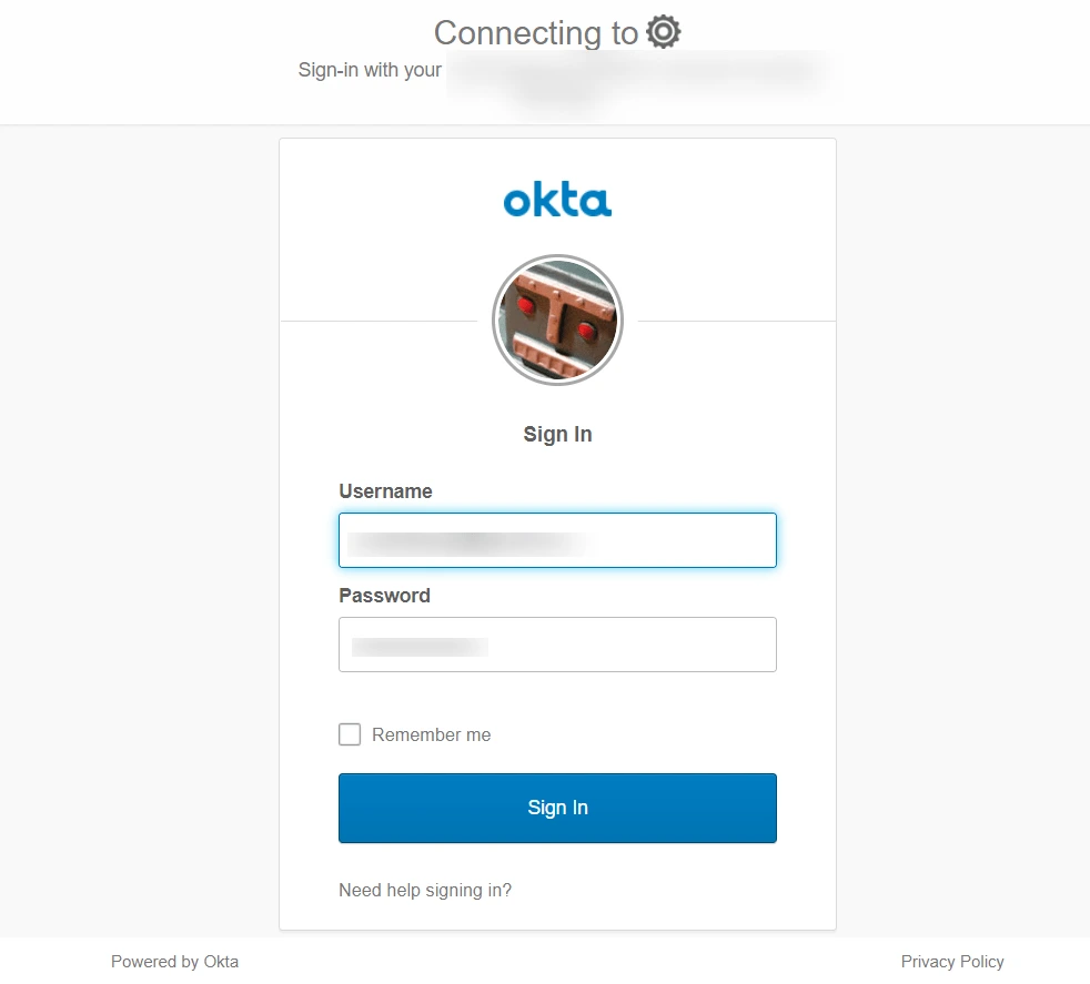 Okta Single Sign On SSO azureAD login
