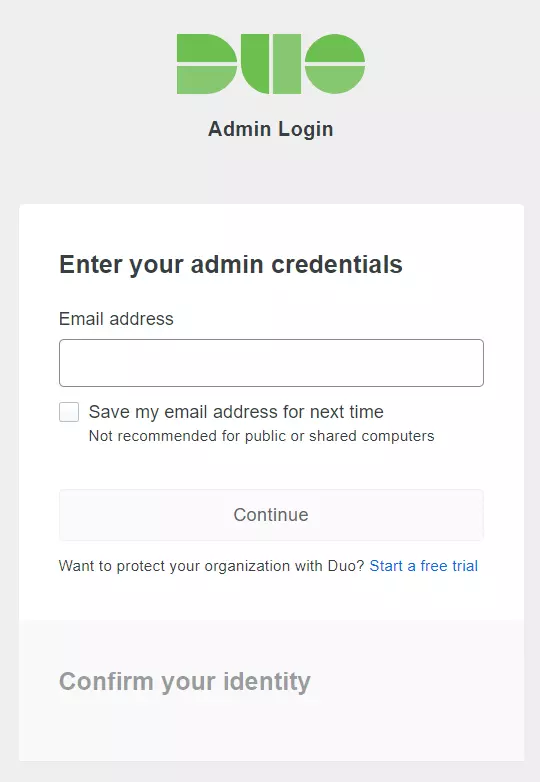 ASP.NET SAML Single Sign-On (SSO) using Duo as IDP - Duo Administration Control