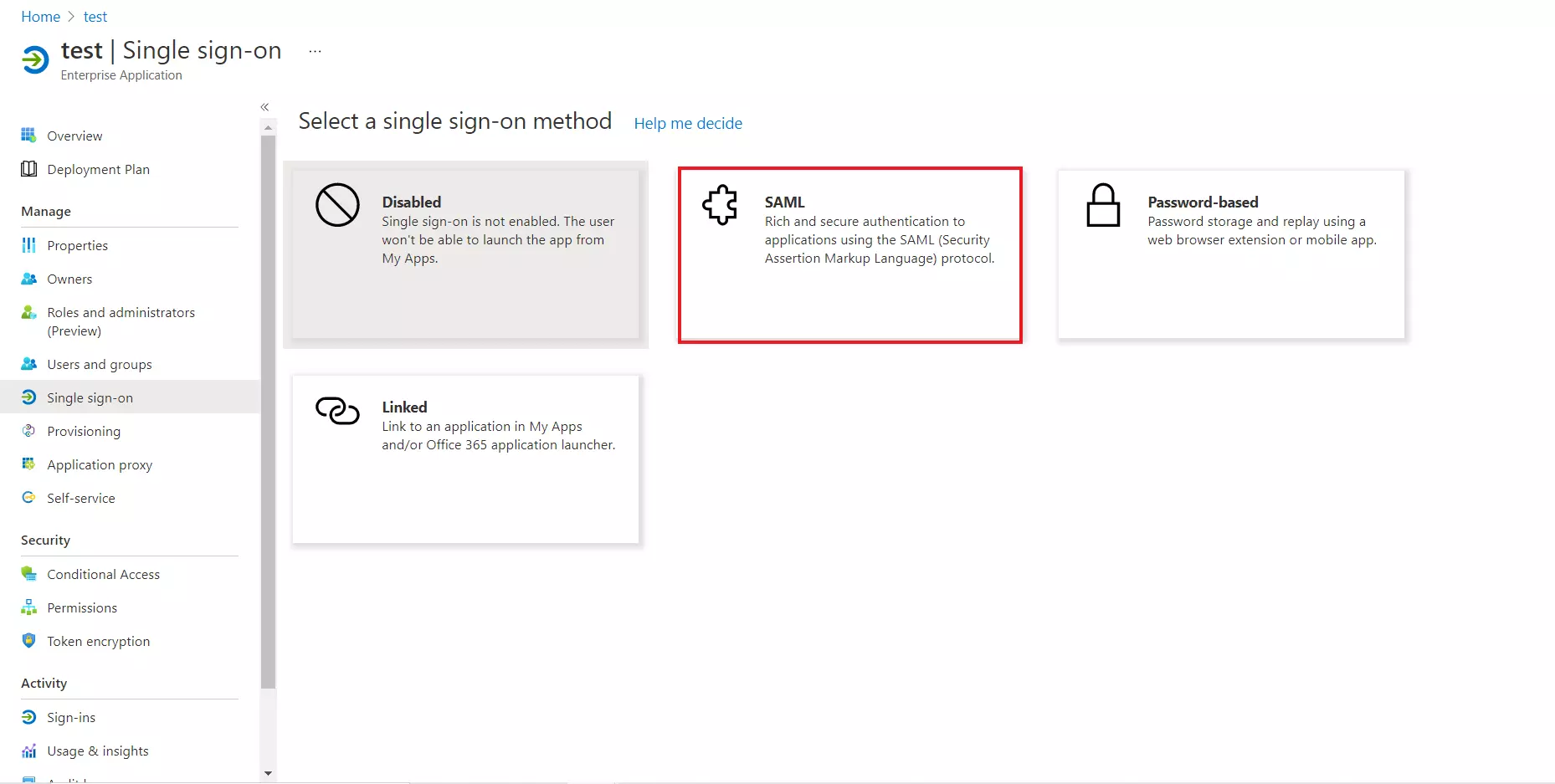Umbraco Single Sign-On (SSO) using Azure AD as IDP -  Add Non-Gallery Application