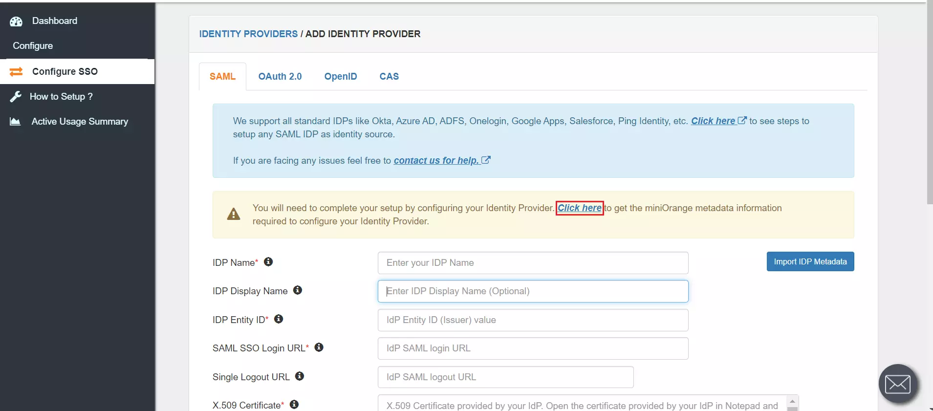 Single Sign-On (SSO) for Shopify (Plus and Non Plus), SAML SSO, Details of SP metadata