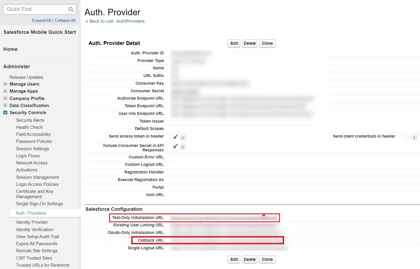 OAuth server Single Sign-On(SSO)magento- Salesforce redirect url copy