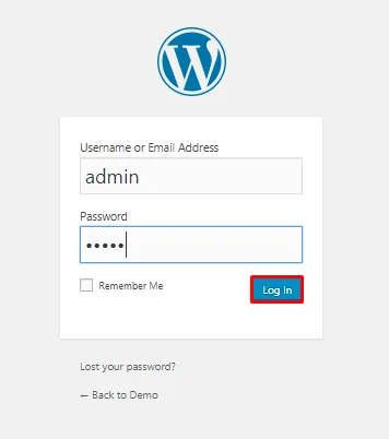  wordpress login admin 