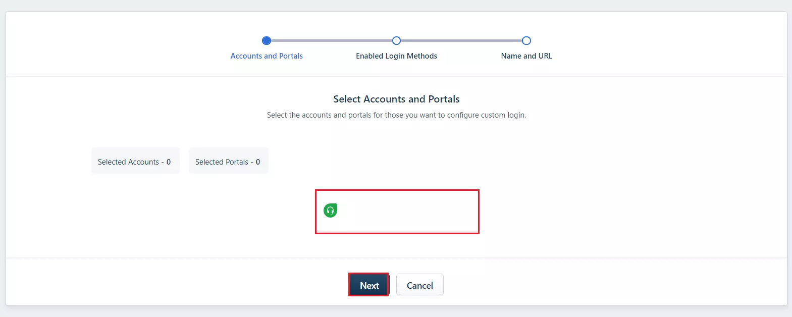 FreshDesk SSO login for WP users - Choose account and portal for policy