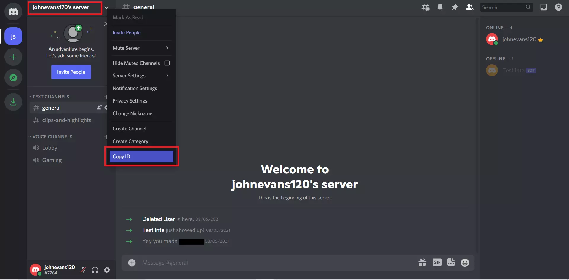 discord ギルド ID discord 統合