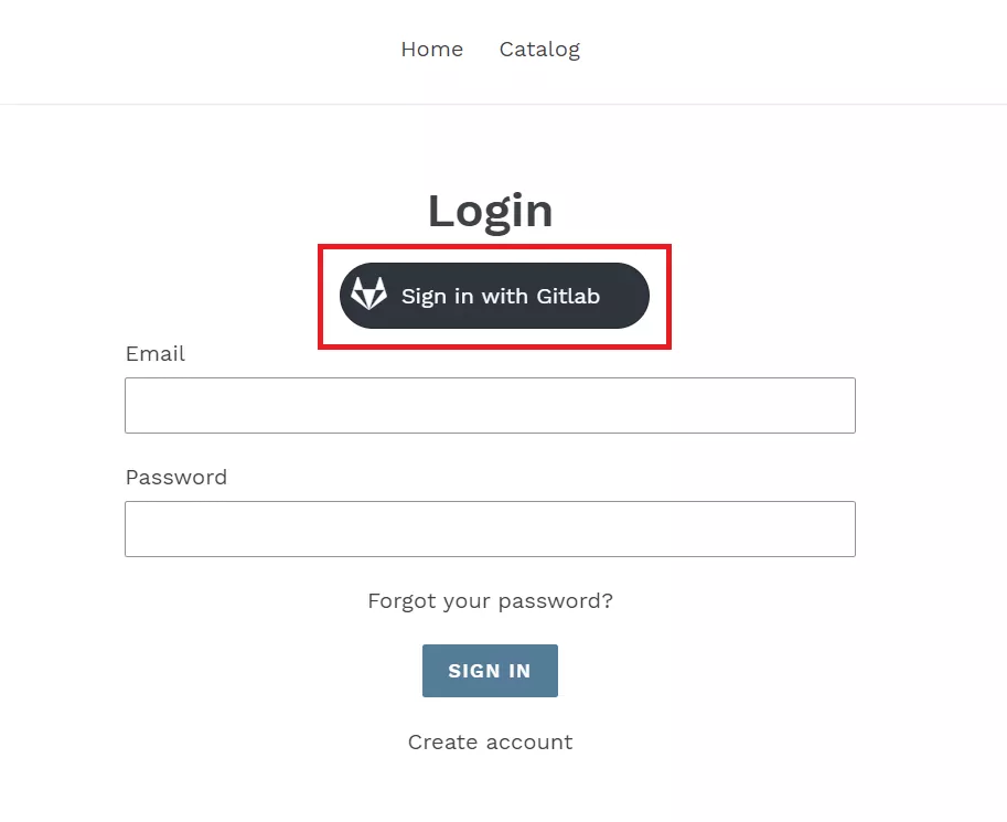 Shopify Gitlab login button on shopify store to login with Gitlab