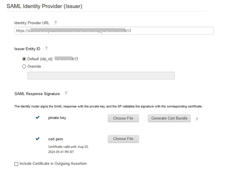Configure RSA SecurID as IDP - SAML Single Sign-On(SSO) for Magento - SAML Identity Provider(Issuer)