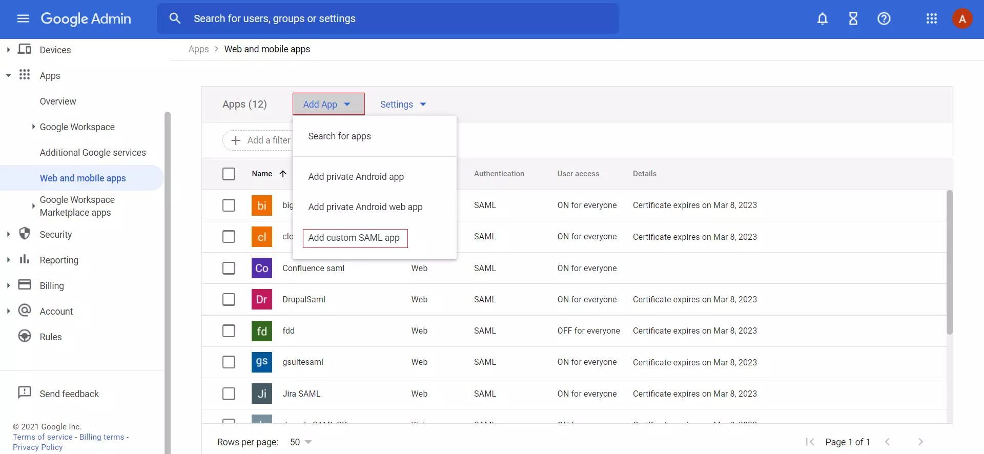 Shopify SSO - Google Apps SSO Login - Setup own custom app