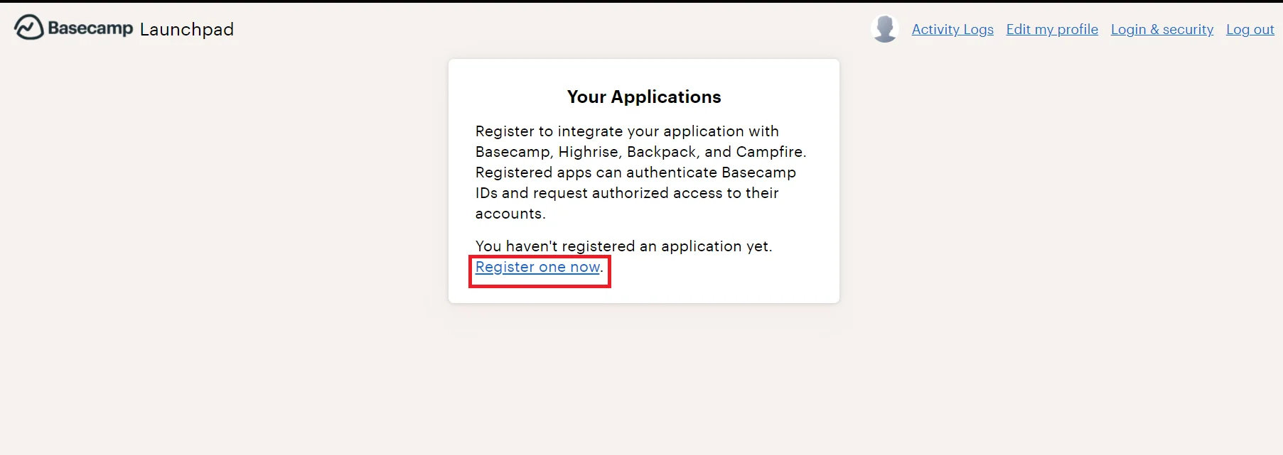 Joomla Basecamp SSO (Single Sign On) - Register app