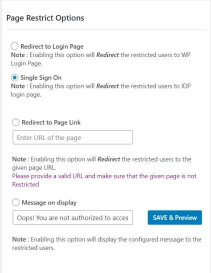WordPress Page Post Restriction according to user roles | Page Restriction Options