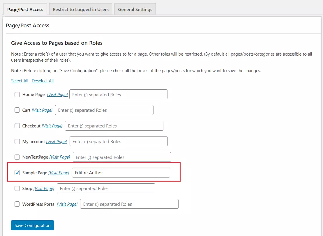 WordPress Page Post Restriction according to user roles | Page/Post Access