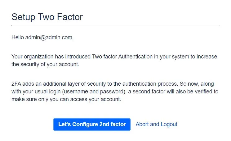 Two factor Authentication (2FA) for Bitbucket