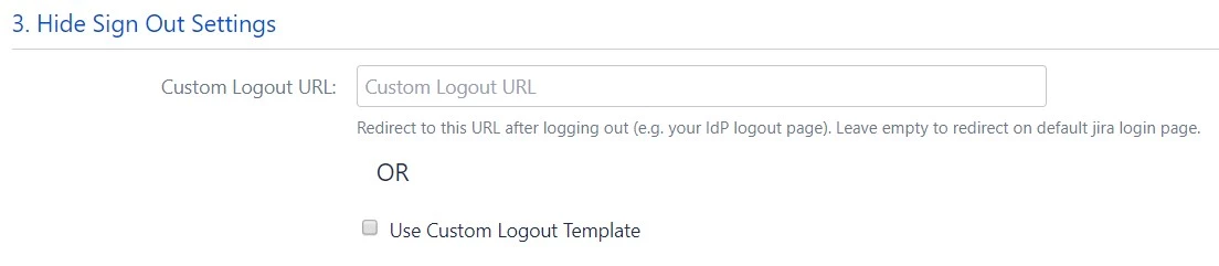Custom logout settings - SSO Login with WordPress