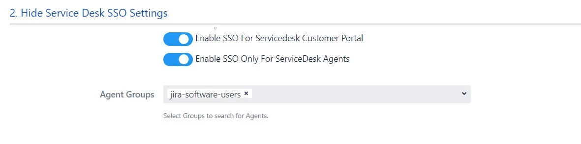 Service Desk settings - SSO Login with WordPress