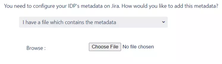 Quick Setup metadata file - SSO Login with Joomla