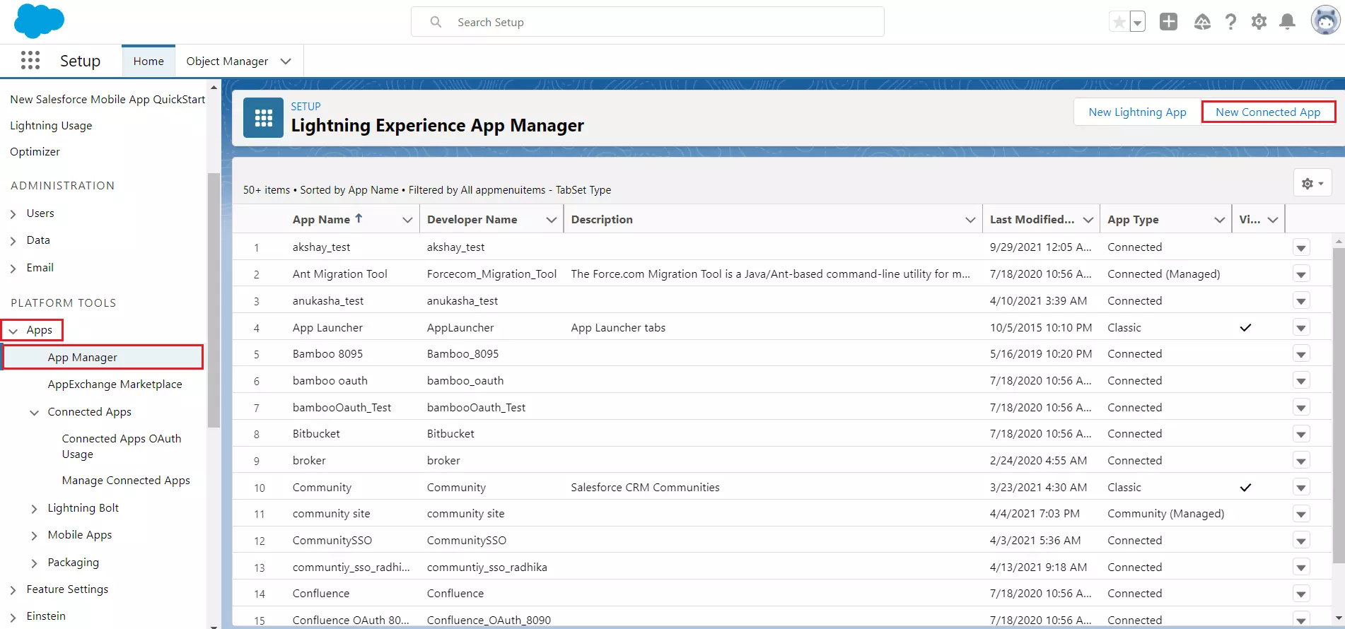 Configure Salesforce for Object sync - NewApp
