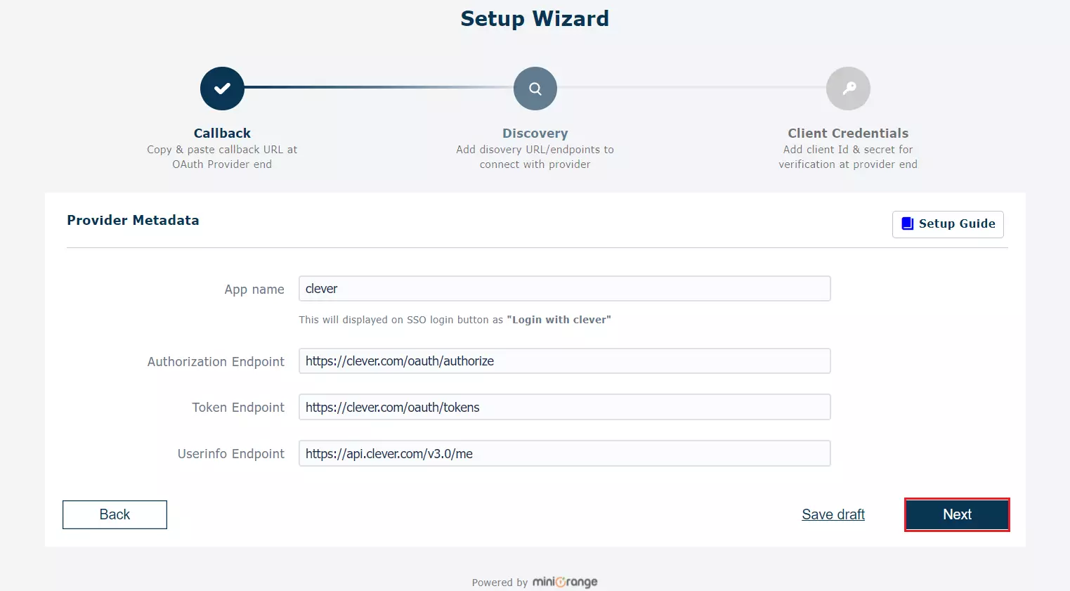 Login with Clever (Clever SSO) for SSO Education - Add App name, TenantID
