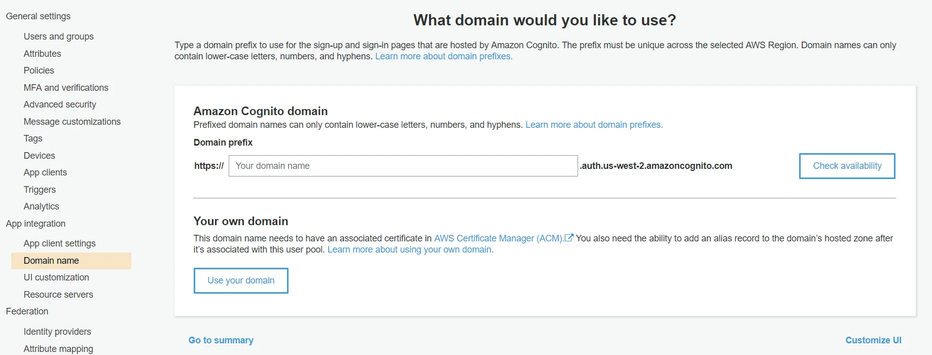 OAuth/OpenID/OIDC Single Sign On (SSO), AWS cognito SSO Login domain name