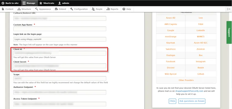 Onelogin sso login with drupal OAuth OpenID Single Single On Onelogin Onelogin Credentials 