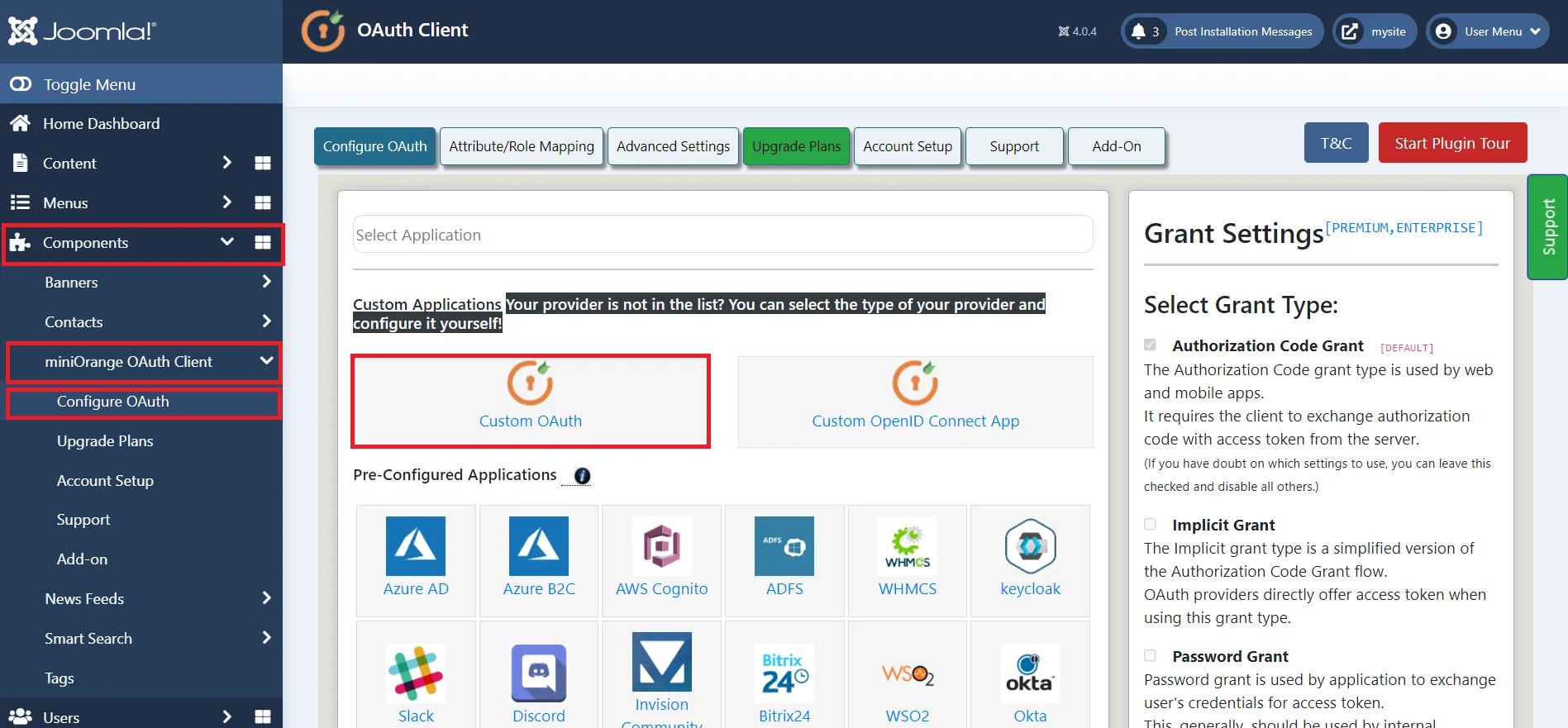 ClassLink Oauth / OpenID Connect Single Sign-on SSO for Joomla - App Client Configuration
