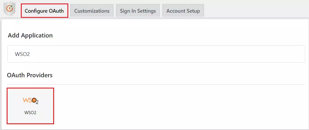 WSO2 Single Sign-On (SSO) OAuth - Add New Application