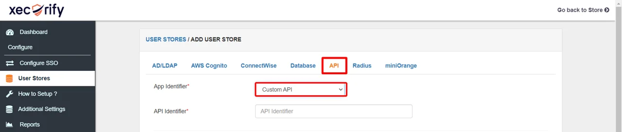 shopify api authentication - custom api configuration
