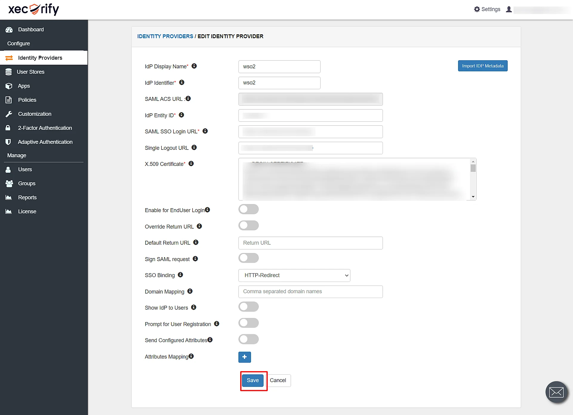 WSO2 as IDP -Single Sign-On(SSO) for Shopify - sso url and x.509 certificate