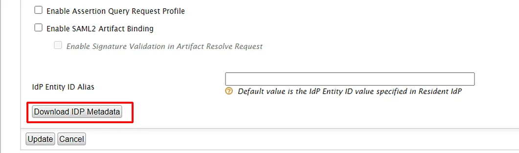 WSO2 as IDP -Single Sign-On(SSO) for Shopify - download idp metadata