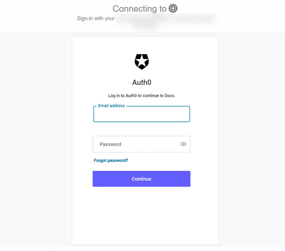 auth0 sso shopify login page